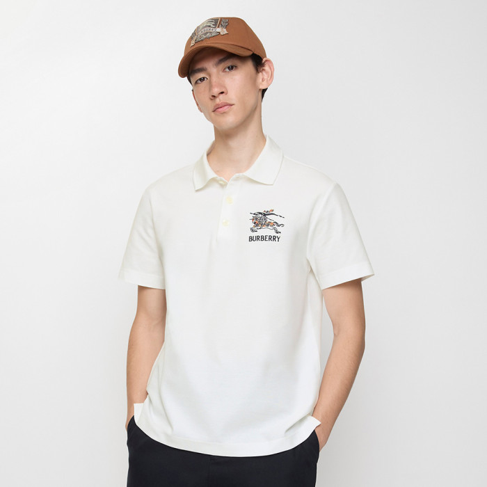Burberry Knight Logo Cotton Polo Shirt #383973