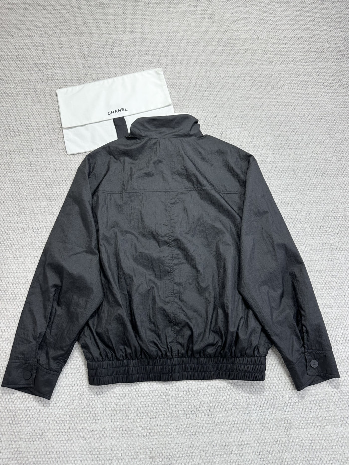 CHANEL Jacket Mixed Fibres Black White #384008