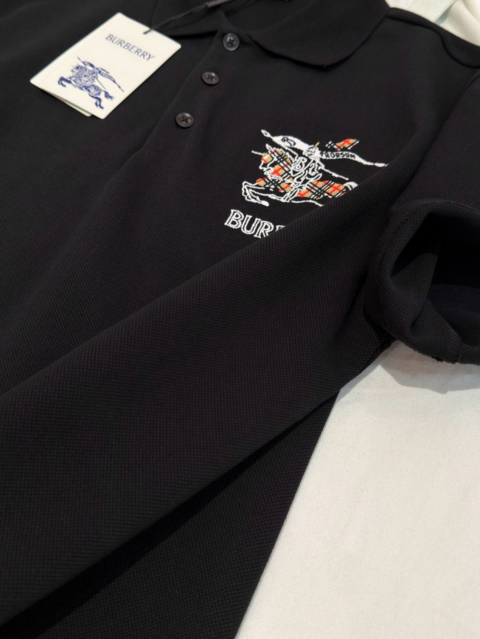 Burberry Knight Logo Cotton Polo Shirt #383973