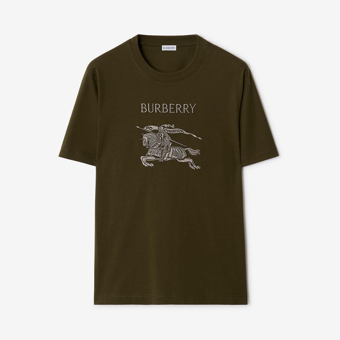Burberry Knight Cotton T-shirt in Marsh #383969