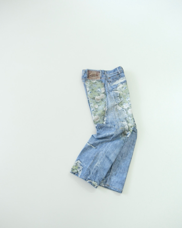 Acne Studios Trompe-l’œil jeans 1981 Blue Green #384202