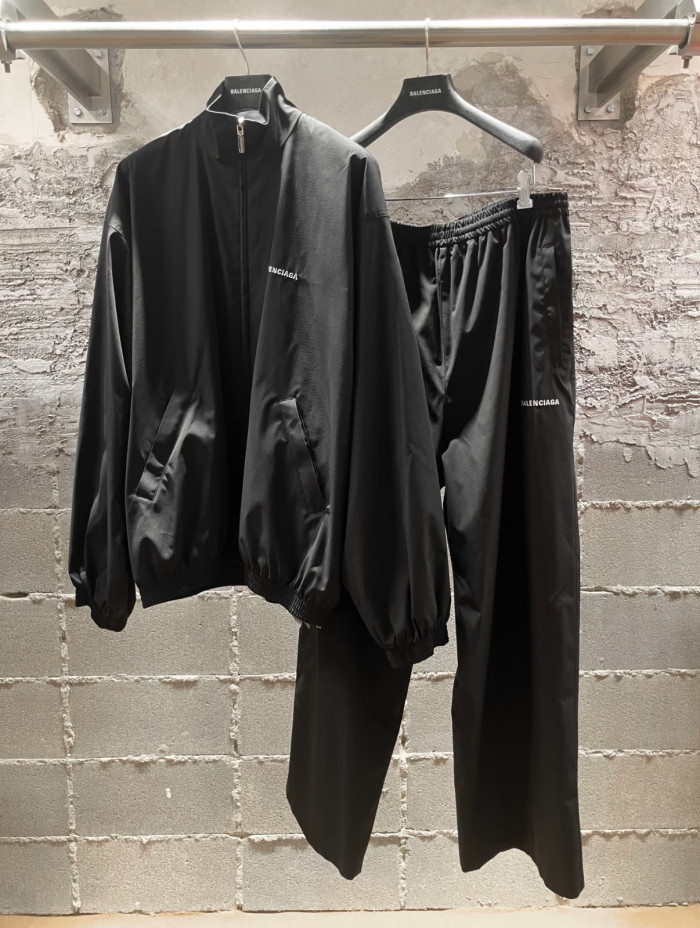 Balenciaga Mesh Lined Nylon Windbreaker Jacket #334968