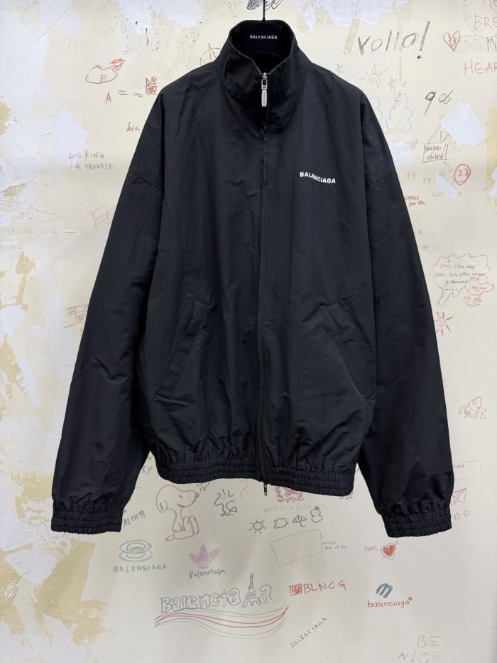 Balenciaga Mesh Lined Nylon Windbreaker Jacket #334968