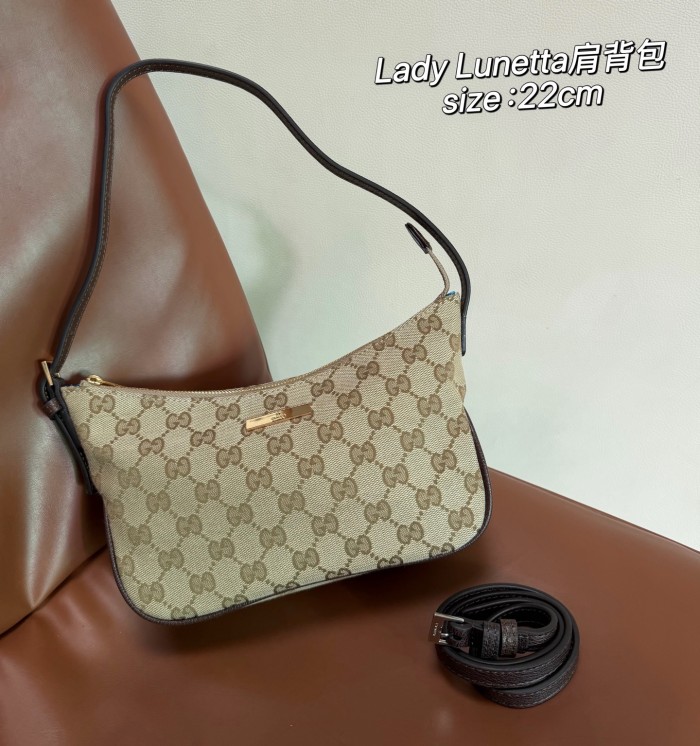 GUCCI Lady Lunetta Small Shoulder Bag GG Denim #384081