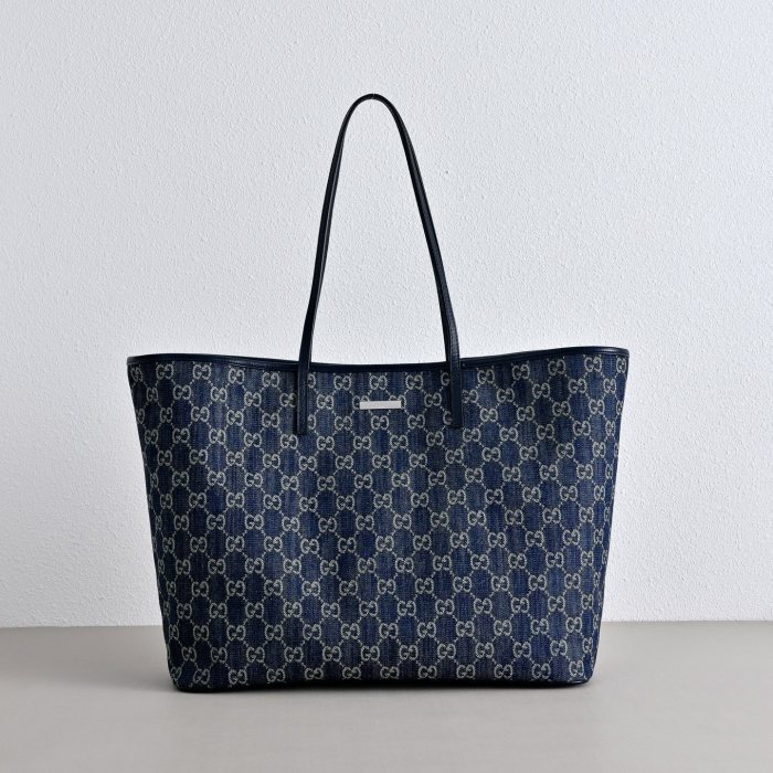 GUCCI Gucci Tribeca Large Tote bag GG Denim #384012