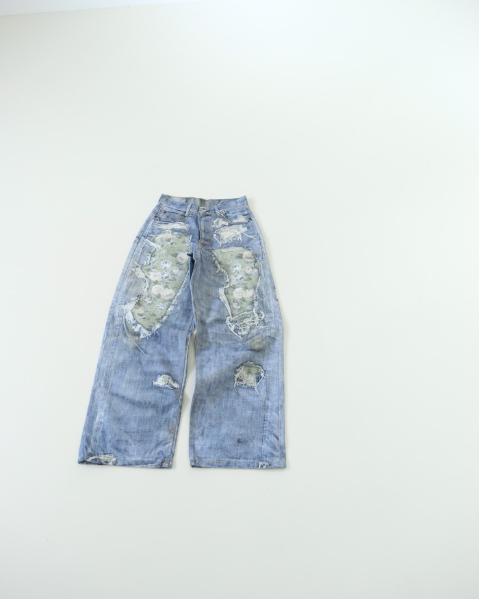Acne Studios Trompe-l’œil jeans 1981 Blue Green #384202
