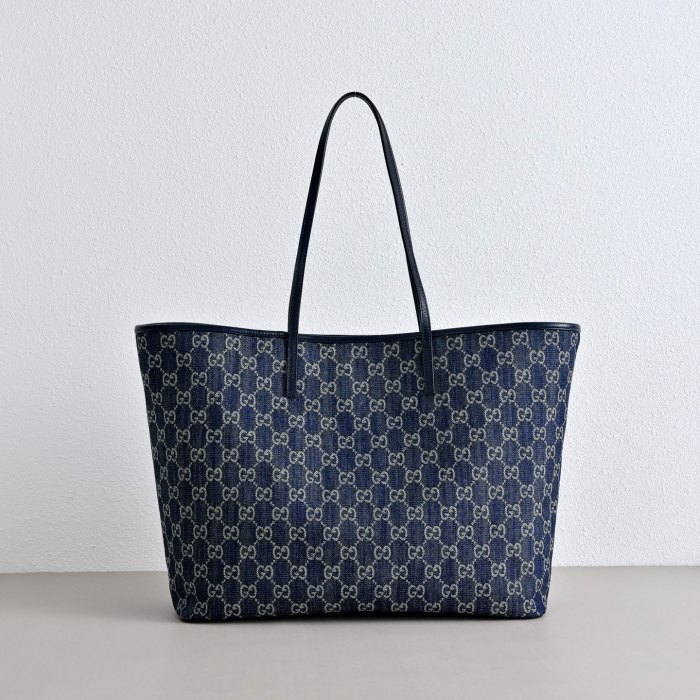 GUCCI Gucci Tribeca Large Tote bag GG Denim #384012