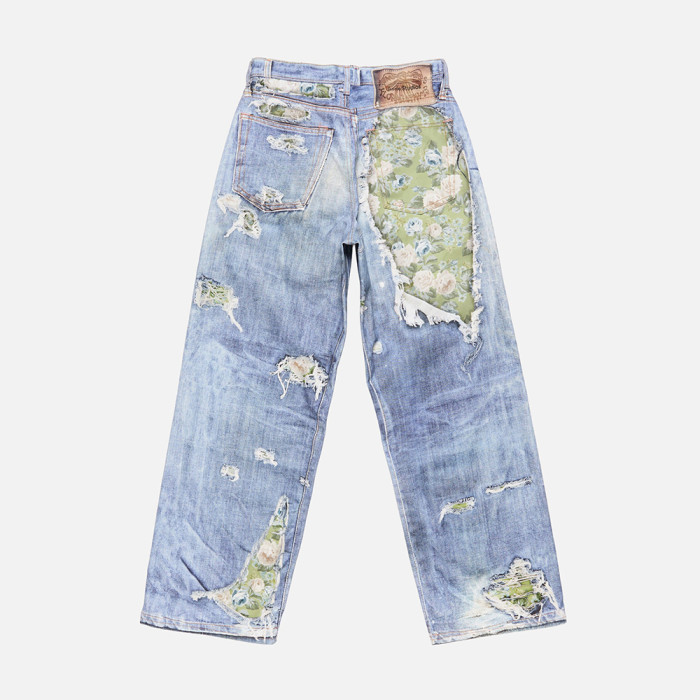 Acne Studios Trompe-l’œil jeans 1981 Blue Green #384202