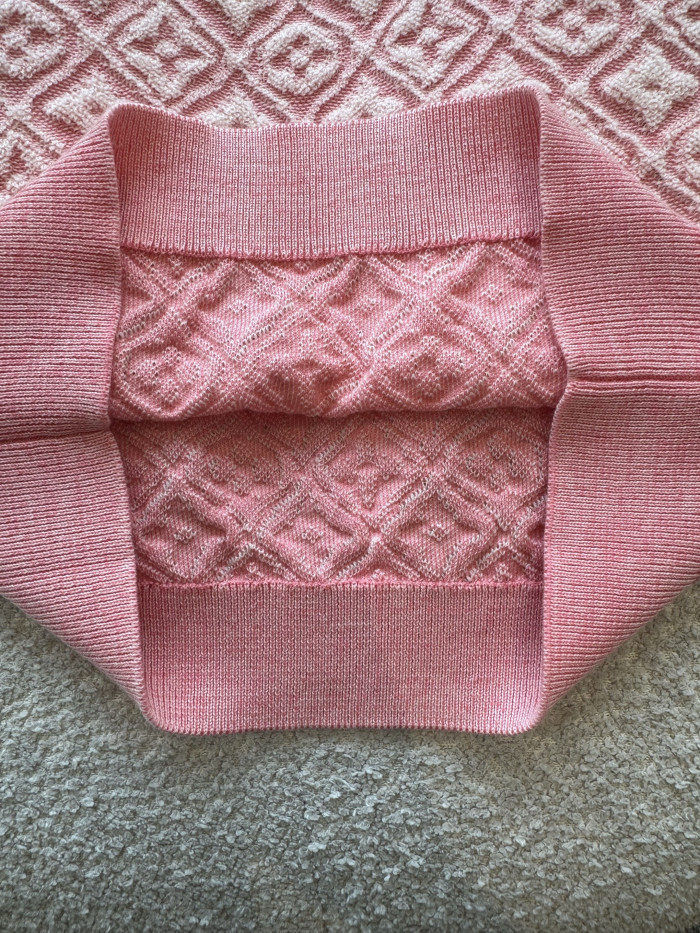 LOUIS VUITTON Monogram Toweling Knit Top and Shorts #384026