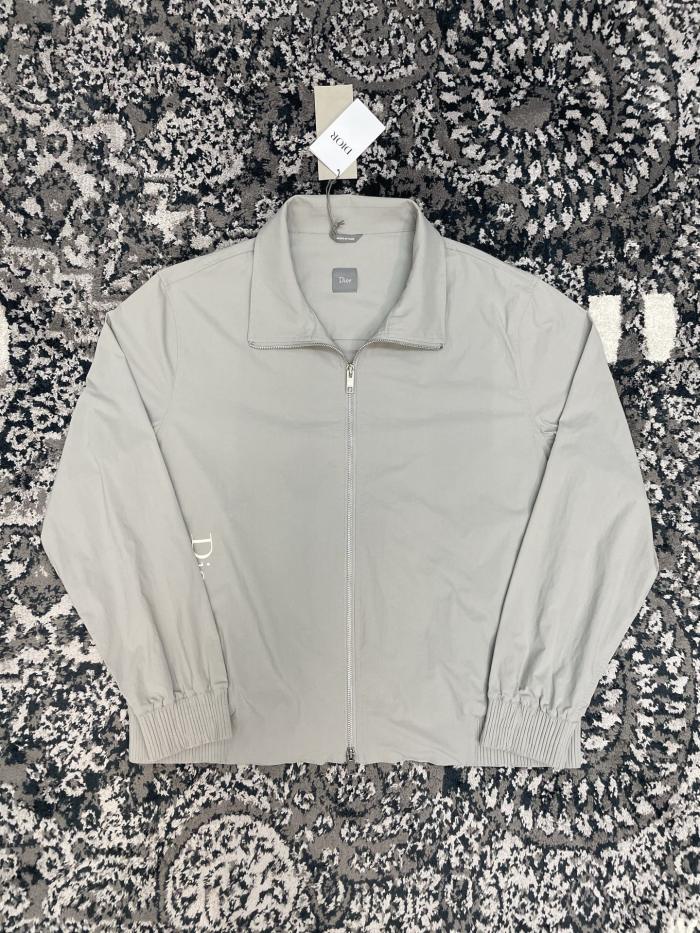 DIOR Windbreaker Track Pants Gray Technical Fabric #384263