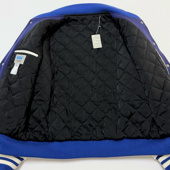 SAINT Michael x SEGA SG_VARSITY JKT/SAINT SEGA/BLU Sonic the Hedgehog Embroidered Baseball Uniform #384210