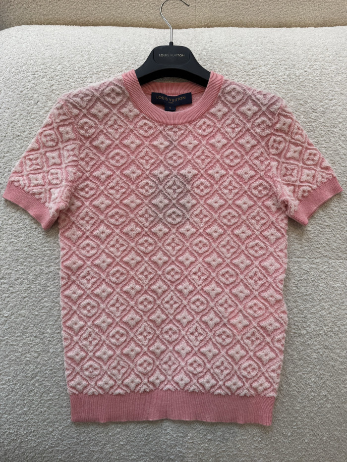 LOUIS VUITTON Monogram Toweling Knit Top and Shorts #384026
