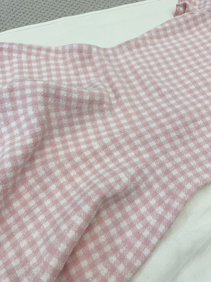 Dior Pink Plaid Dress #383343