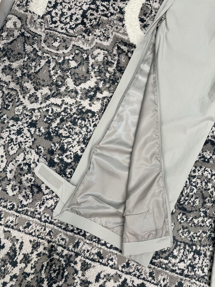 DIOR Windbreaker Track Pants Gray Technical Fabric #384263