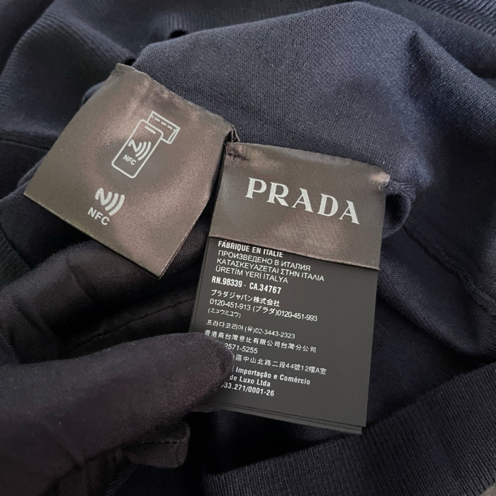 PRADA Aviator Superfine Wool Polo Shirt #384293