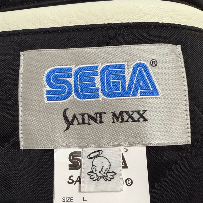 SAINT Michael x SEGA SG_VARSITY JKT/SAINT SEGA/BLU Sonic the Hedgehog Embroidered Baseball Uniform #384210