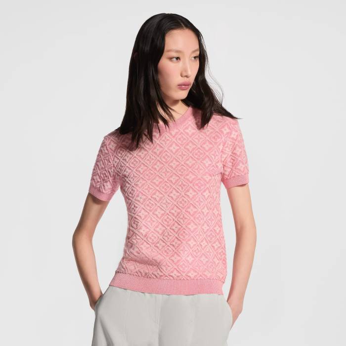 LOUIS VUITTON Monogram Toweling Knit Top and Shorts #384026