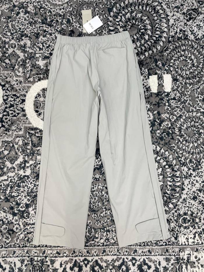 DIOR Windbreaker Track Pants Gray Technical Fabric #384263