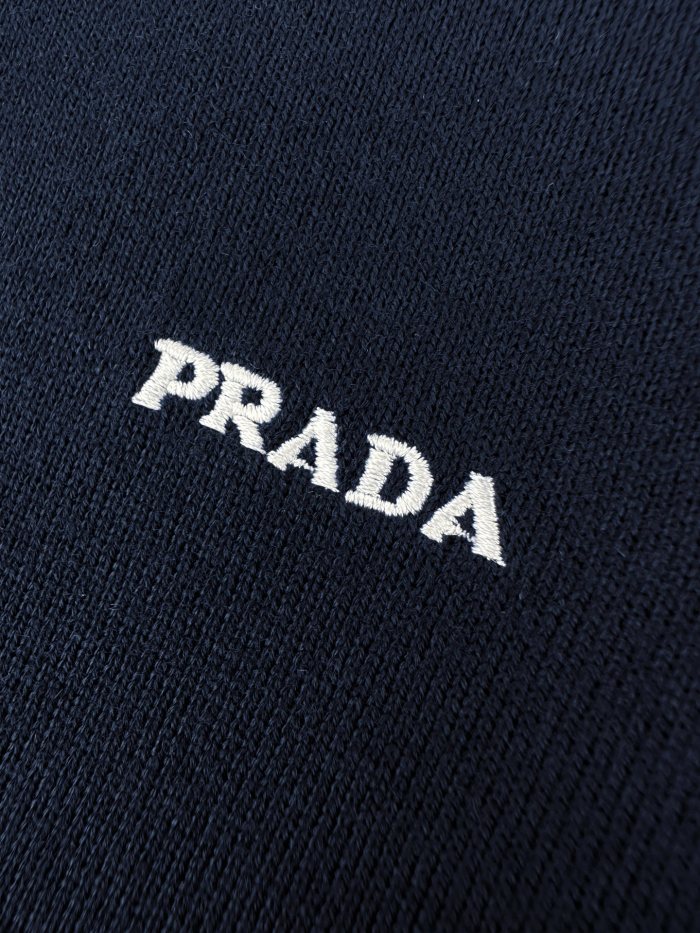 PRADA Aviator Superfine Wool Polo Shirt #384293