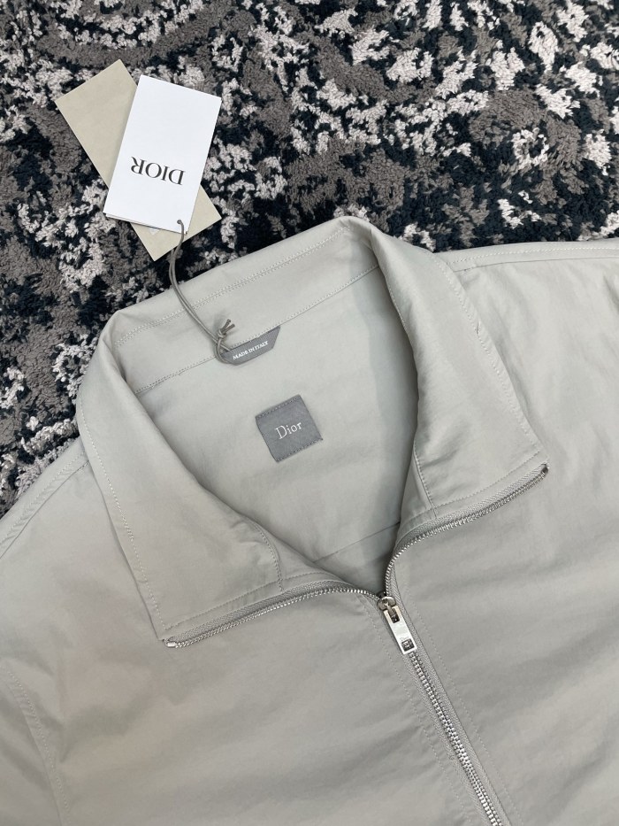 DIOR Windbreaker Track Pants Gray Technical Fabric #384263