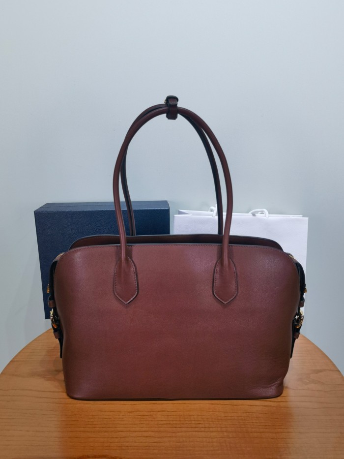 PRADA Large Leather Tote Bag #384297