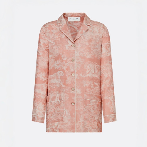 Dior Silk Robe Set Zoo Print #384330