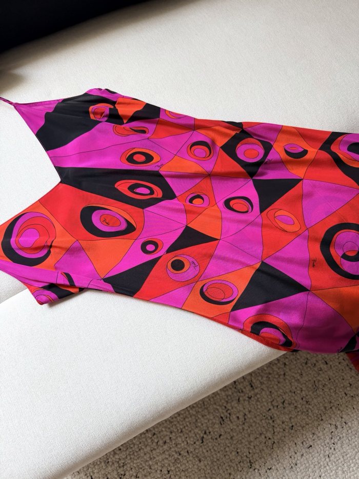 PUCCI Occhi Print Silk Dress #384334