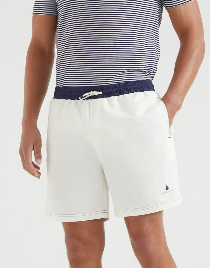 Brunello Cucinelli Logo-print Swim Shorts #384437