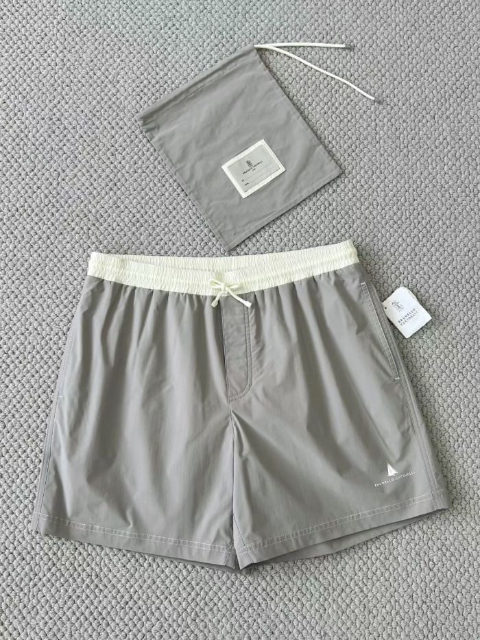 Brunello Cucinelli Logo-print Swim Shorts #384437