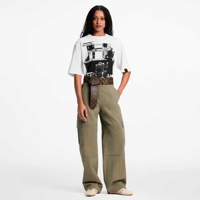 LOUIS VUITTON Traveller Trunk Print T-Shirt #383484