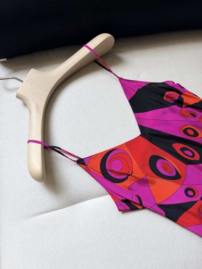PUCCI Occhi Print Silk Dress #384334