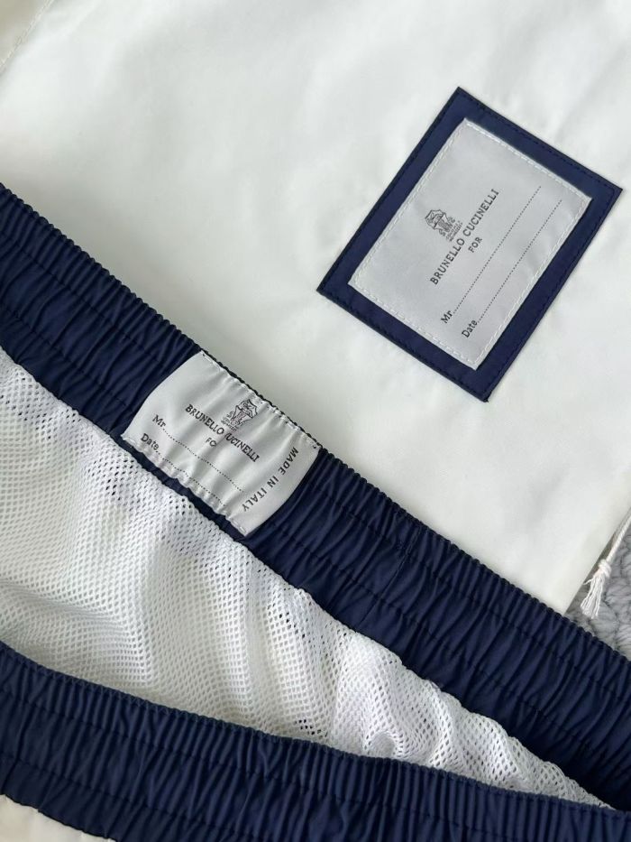 Brunello Cucinelli Logo-print Swim Shorts #384437