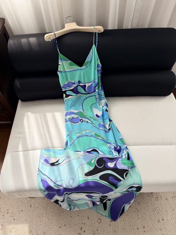 PUCCI Occhi Print Silk Dress #384334