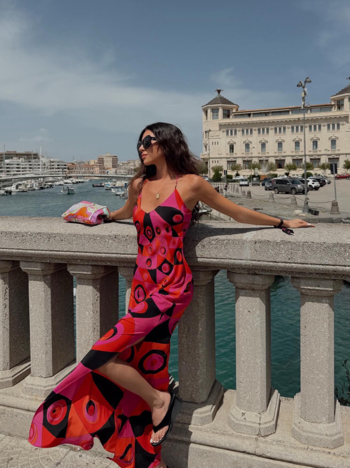 PUCCI Occhi Print Silk Dress #384334