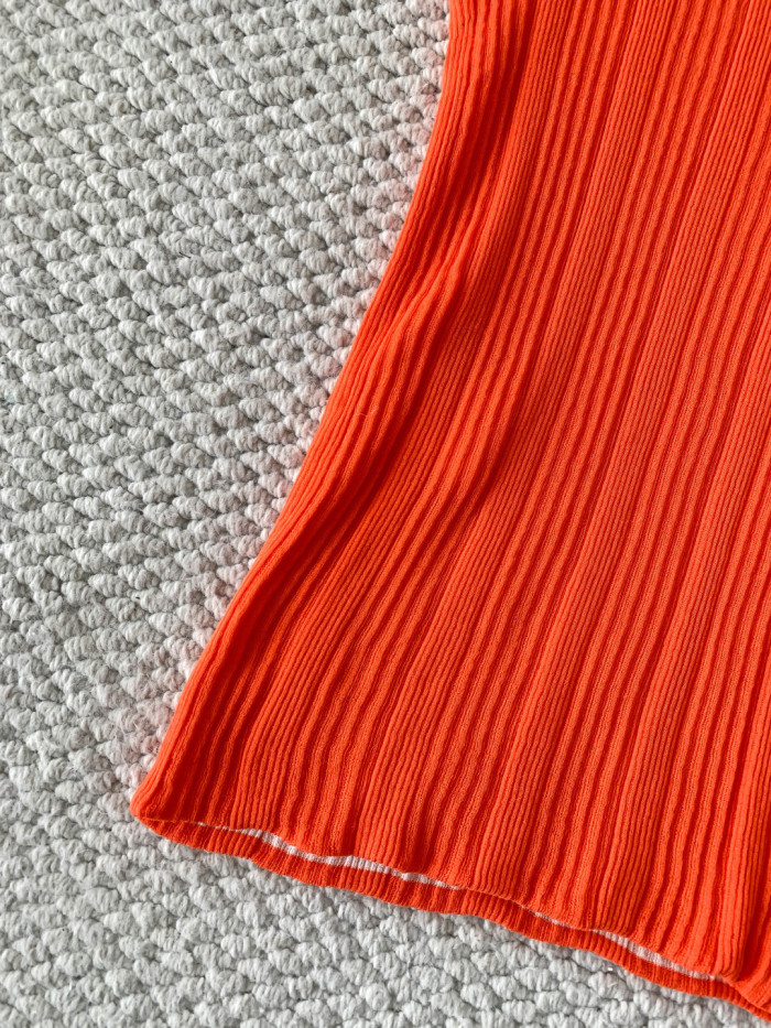 CHANEL Tank Cotton Orange #384400