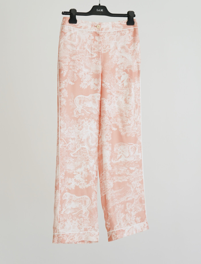 Dior Silk Robe Set Zoo Print #384330