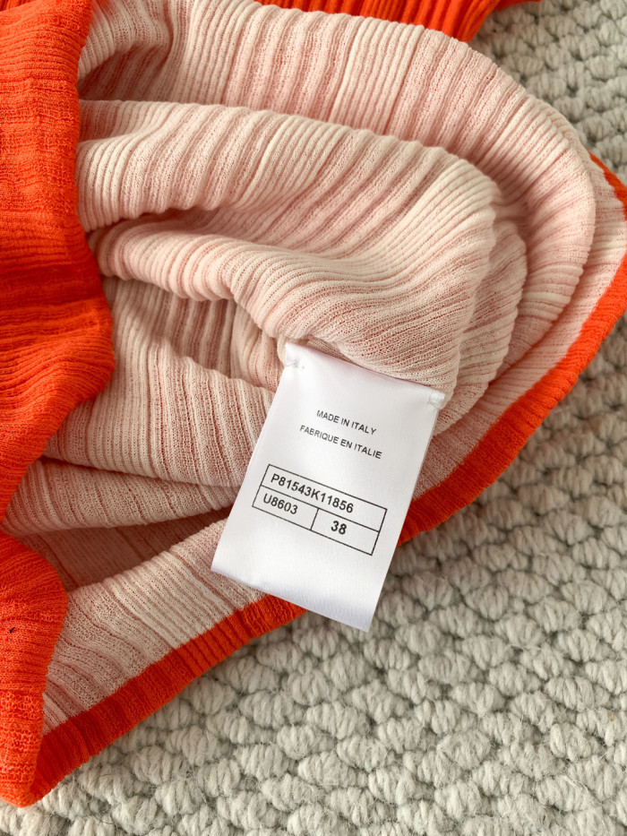 CHANEL Tank Cotton Orange #384400