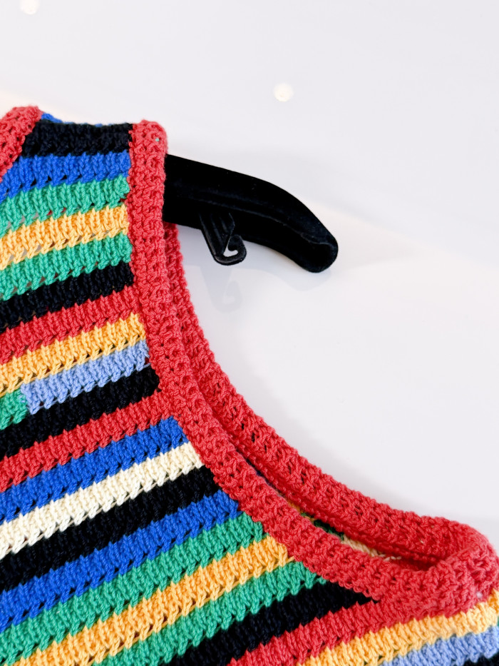 CHANEL Top Cotton Red Blue Green Yellow #384384