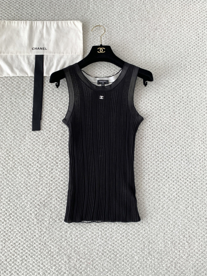 CHANEL Tank Cotton Orange #384400