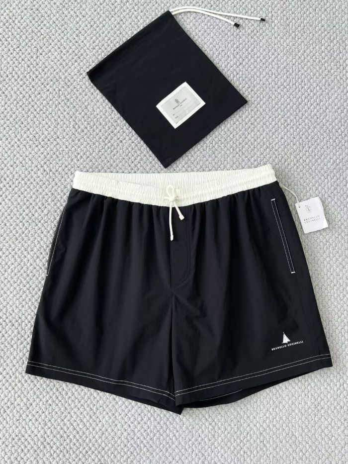 Brunello Cucinelli Logo-print Swim Shorts #384437