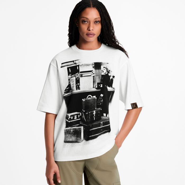 LOUIS VUITTON Traveller Trunk Print T-Shirt #383484