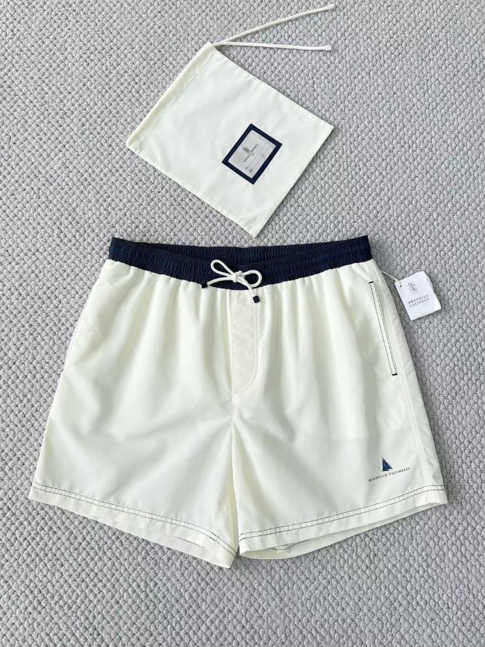 Brunello Cucinelli Logo-print Swim Shorts #384437