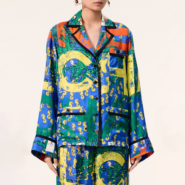 CHANEL Blouse Silk Multicolor #384429