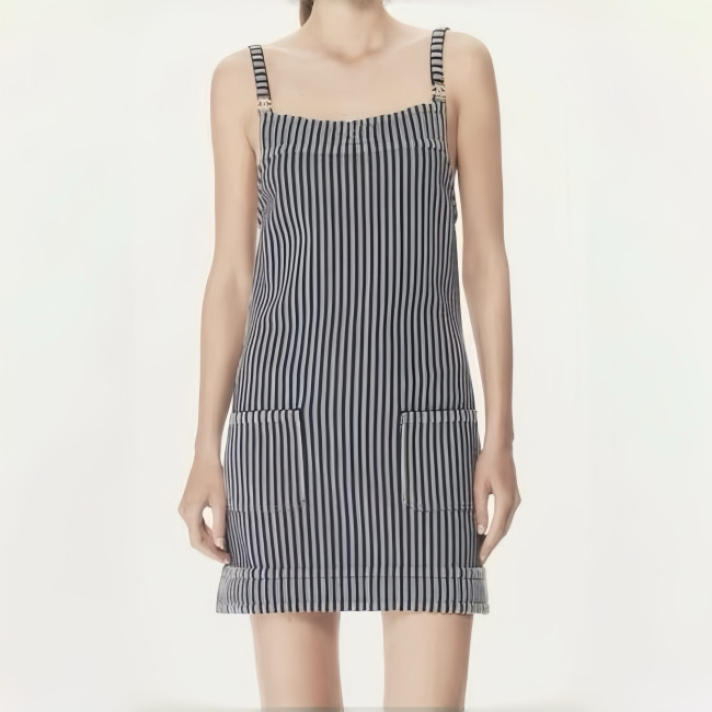 Chanel Top-quality Version Striped Dress #315538