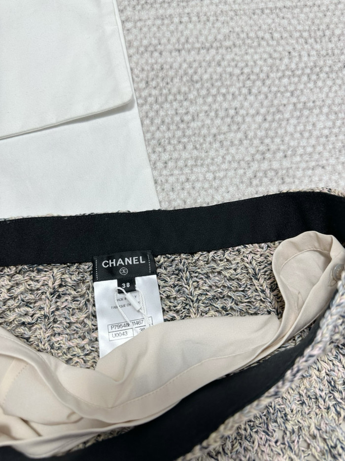 Chanel Top-quality Version CC Hollow Woven Vest Skirt #312157
