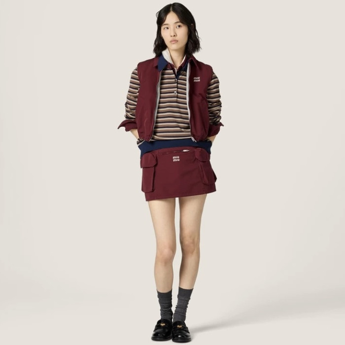 MiuMiu Grayblack Wool Polo Sweater #377385