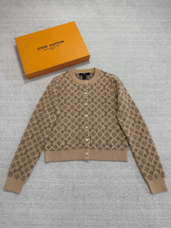Louis Vuitton Top-quality Version Brushed Monogram Cardigan #384686
