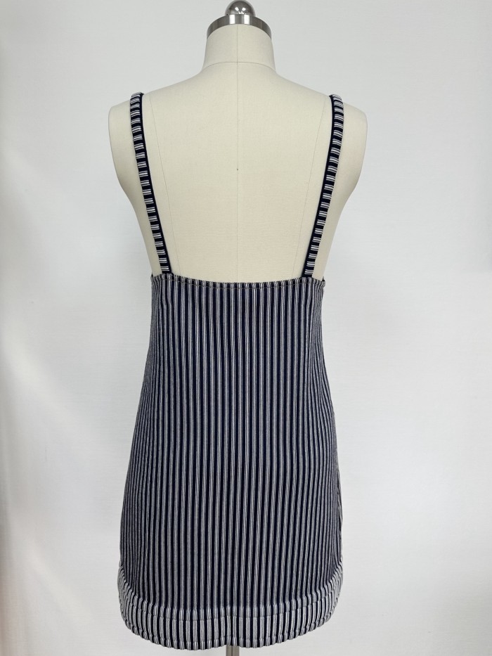 Chanel Top-quality Version Striped Dress #315538