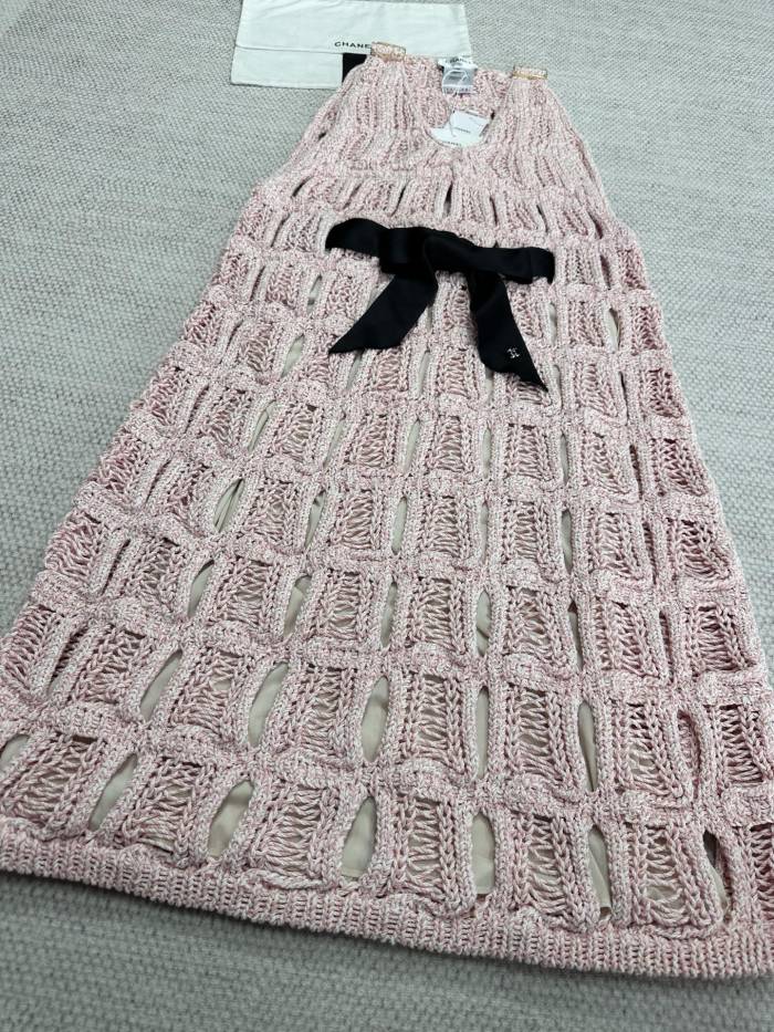 Chanel Top-quality Version Hollow Braided Dress #313308
