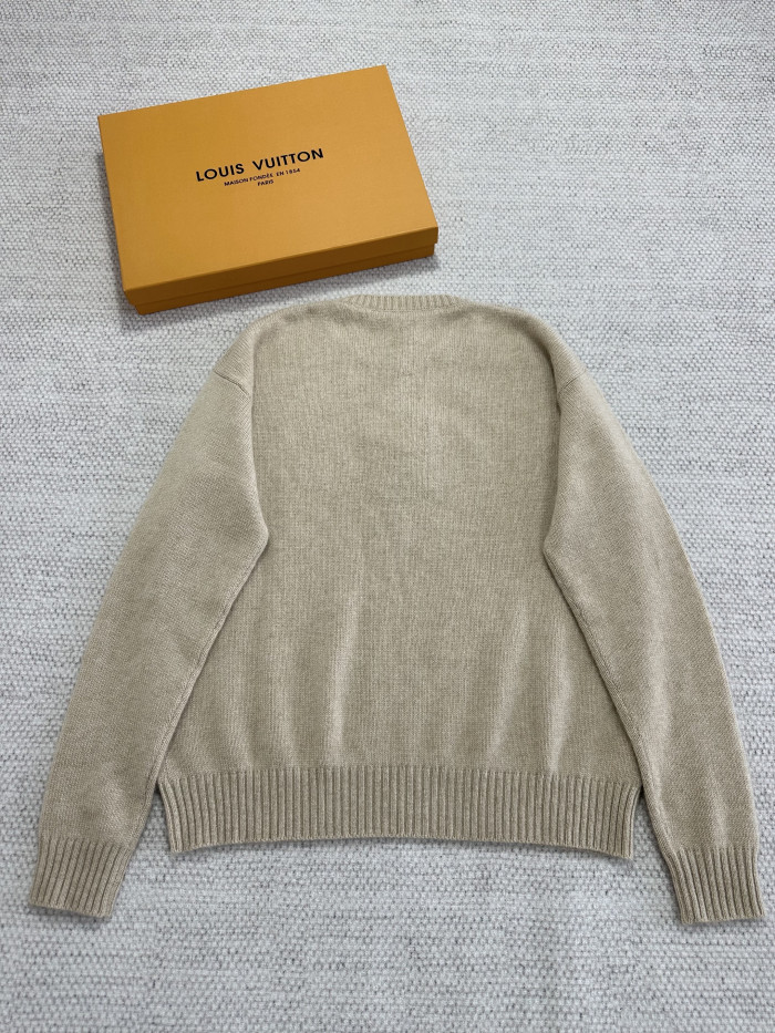 LOUIS VUITTON Top-quality Version Cursive Signature Pullover#384687